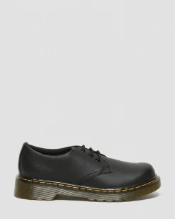 Junior 1461 Softy T Leather Shoes in Black