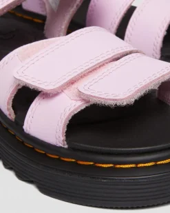 Junior Klaire Athena Leather Strap Sandals in Pale Pink