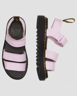 Junior Klaire Athena Leather Strap Sandals in Pale Pink