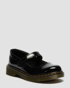 Junior Maccy Patent Leather Mary Jane Shoes in Black
