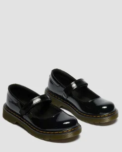 Junior Maccy Patent Leather Mary Jane Shoes in Black