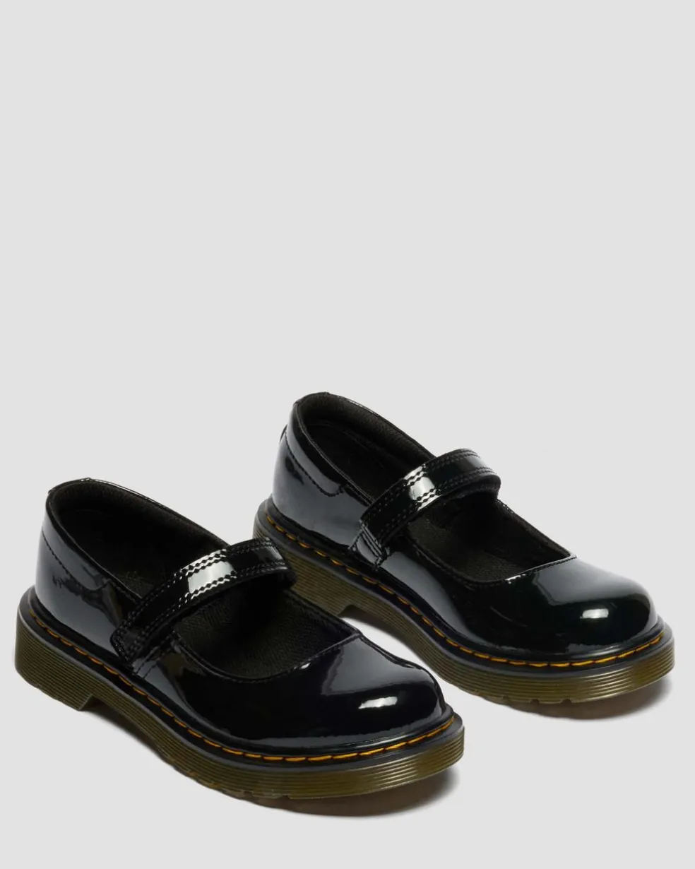 Junior Maccy Patent Leather Mary Jane Shoes in Black