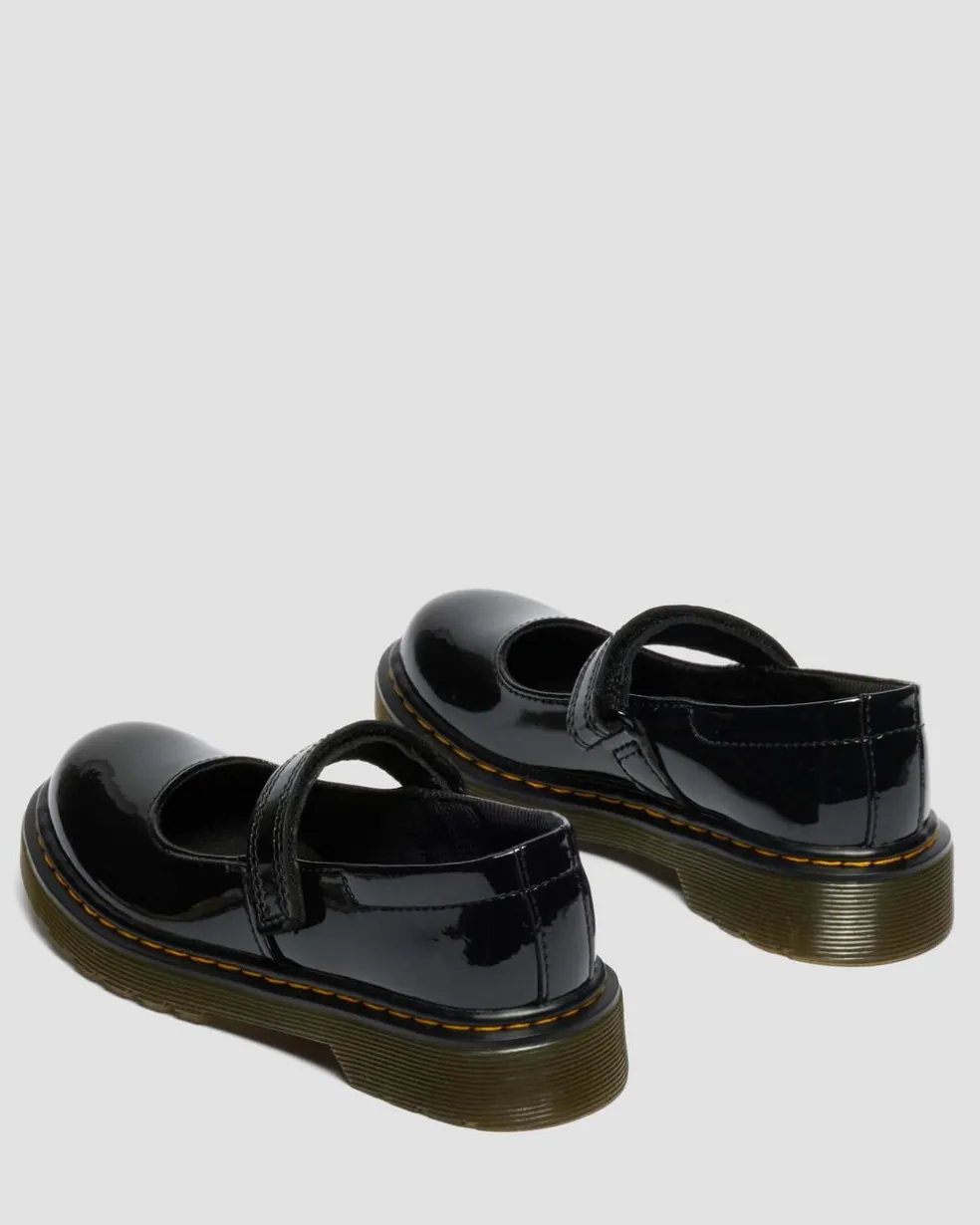Junior Maccy Patent Leather Mary Jane Shoes in Black