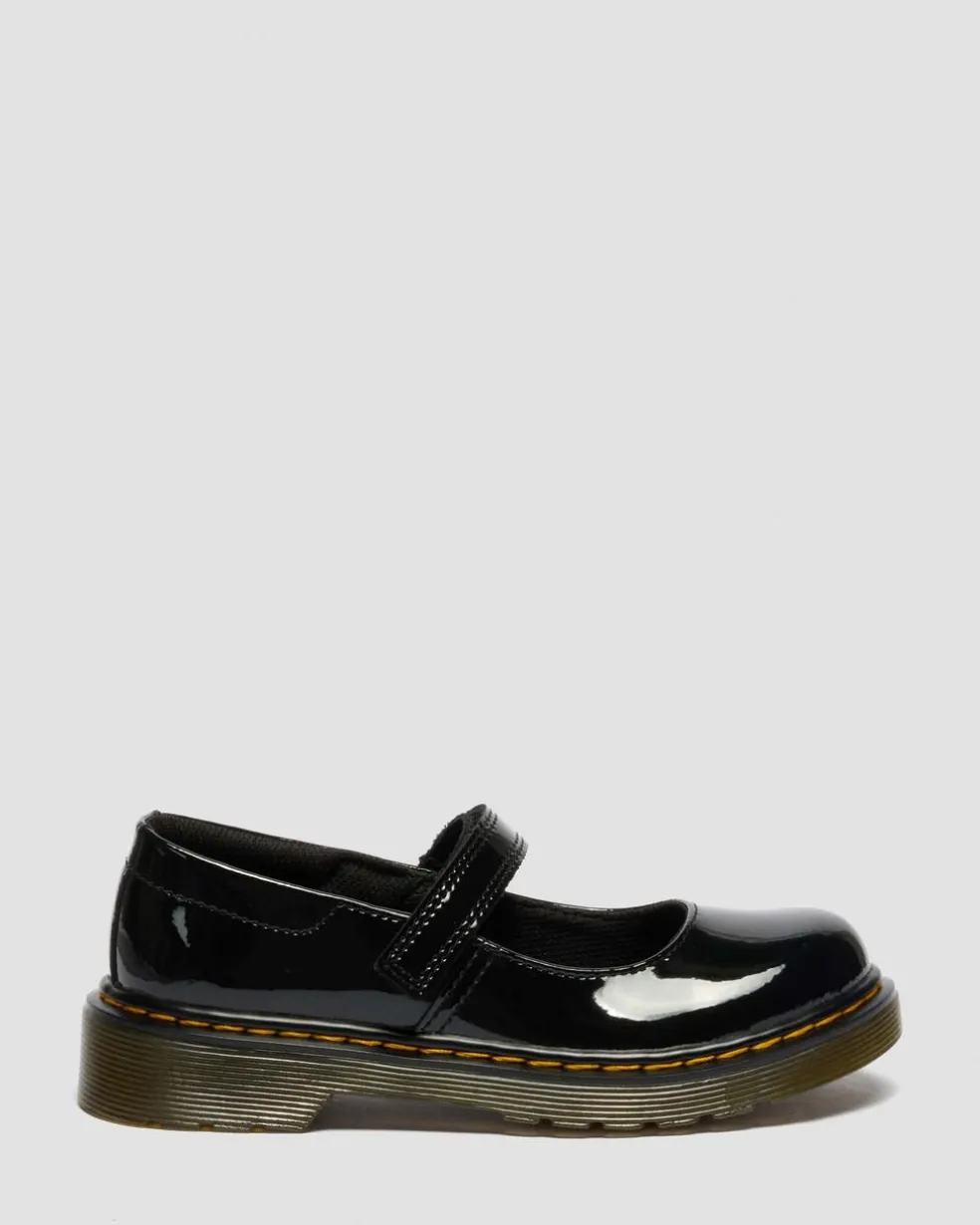 Junior Maccy Patent Leather Mary Jane Shoes in Black