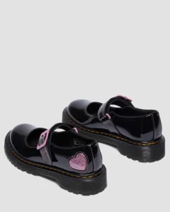 Junior Mary Jane Bex Patent Lamper Leather Shoes in Black