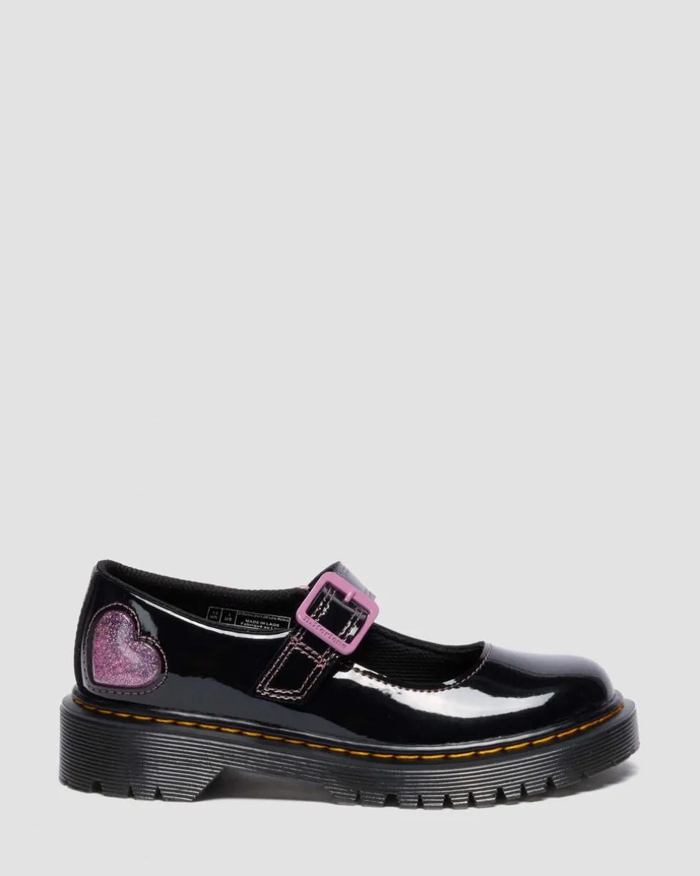 Junior Mary Jane Bex Patent Lamper Leather Shoes in Black