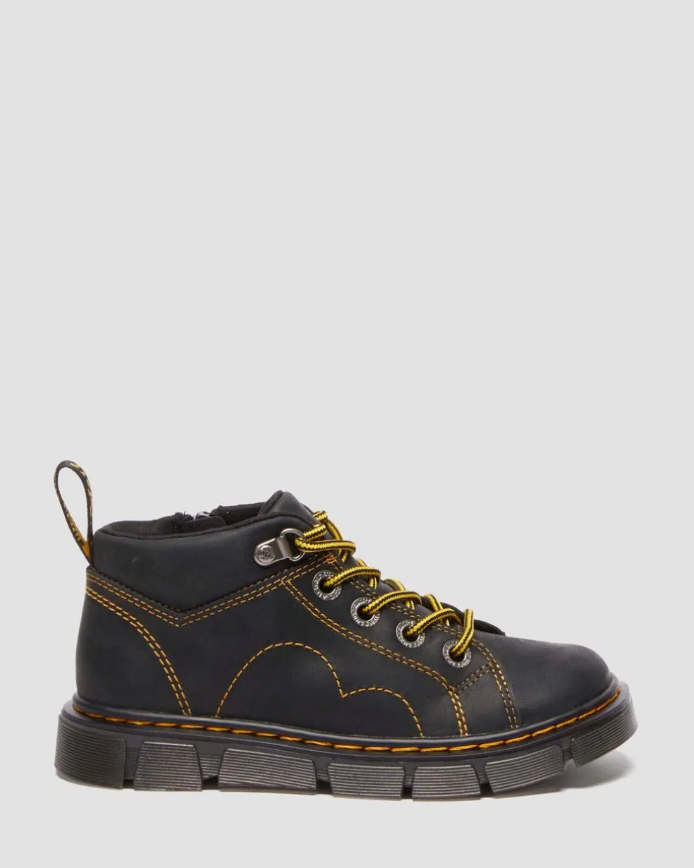 Junior Raffe Church Wyoming leather boots in Black