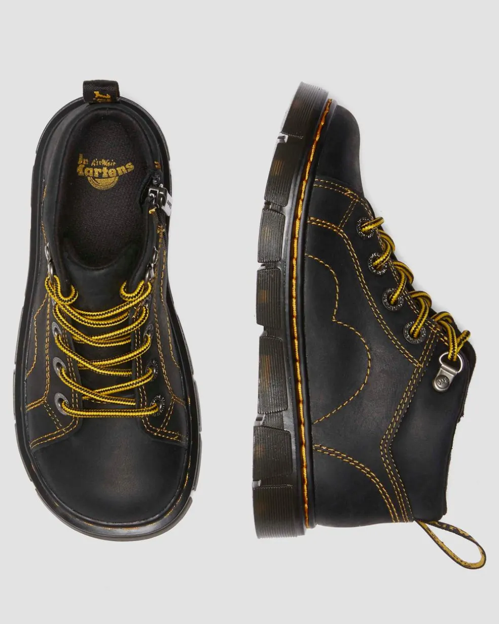 Junior Raffe Church Wyoming leather boots in Black
