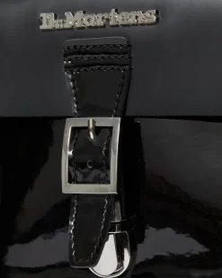 Kiev Leather Hardware Heart Shaped Bag in Black