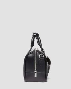 Kiev Leather Top Handle Bag in Black