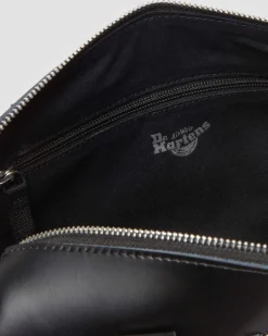 Kiev Leather Top Handle Bag in Black