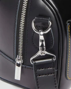Kiev Leather Top Handle Bag in Black