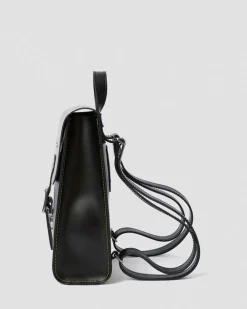 Leather Mini Backpack in Black