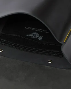 Leather Mini Backpack in Black
