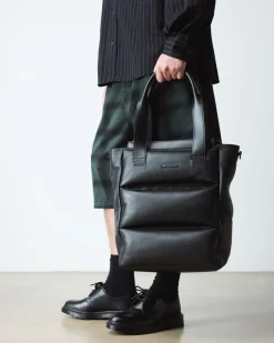 Leather Tote Bag in Black