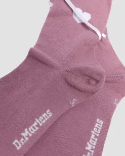 Long Lace-Up Organic Cotton Blend Socks