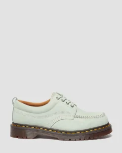 Lowell Buttersoft leather moc toe shoes in Sage Green
