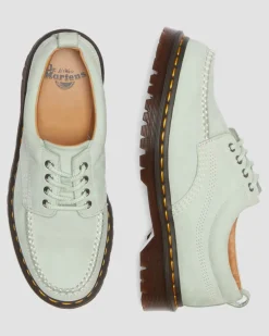 Lowell Buttersoft leather moc toe shoes in Sage Green