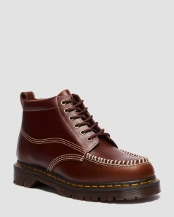 LOWELL CHUKKA MOC TOE LEATHER ANKLE BOOTS in Butterscotch