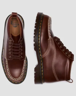 LOWELL CHUKKA MOC TOE LEATHER ANKLE BOOTS in Butterscotch
