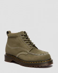 Lowell Chukka Nubuck Moc Toe Ankle Boots in Dms Olive