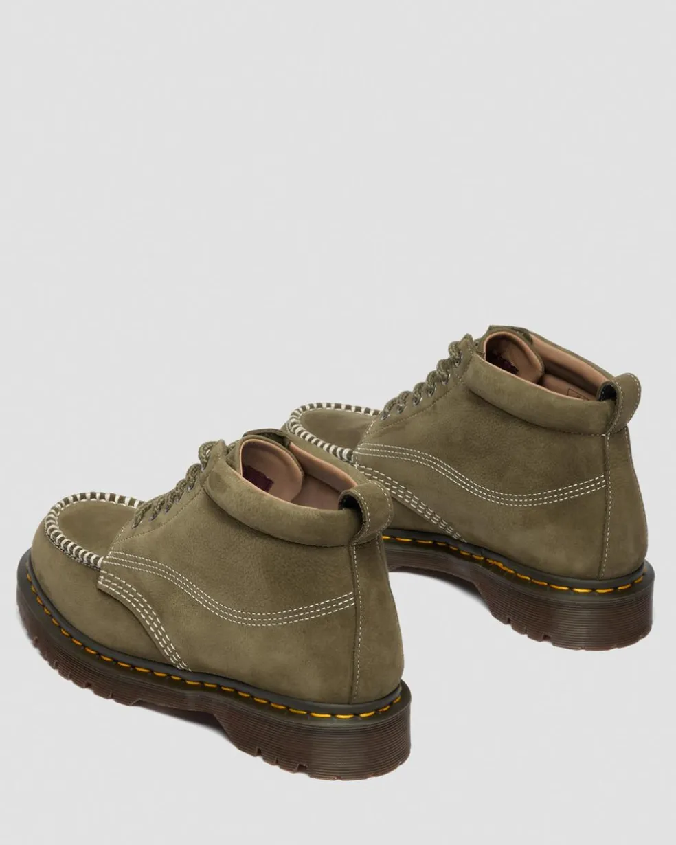 Lowell Chukka Nubuck Moc Toe Ankle Boots in Dms Olive