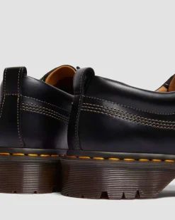 Lowell Leather Moc Toe Shoes in Black