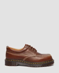 Lowell Leather Moc Toe Shoes in Butterscotch