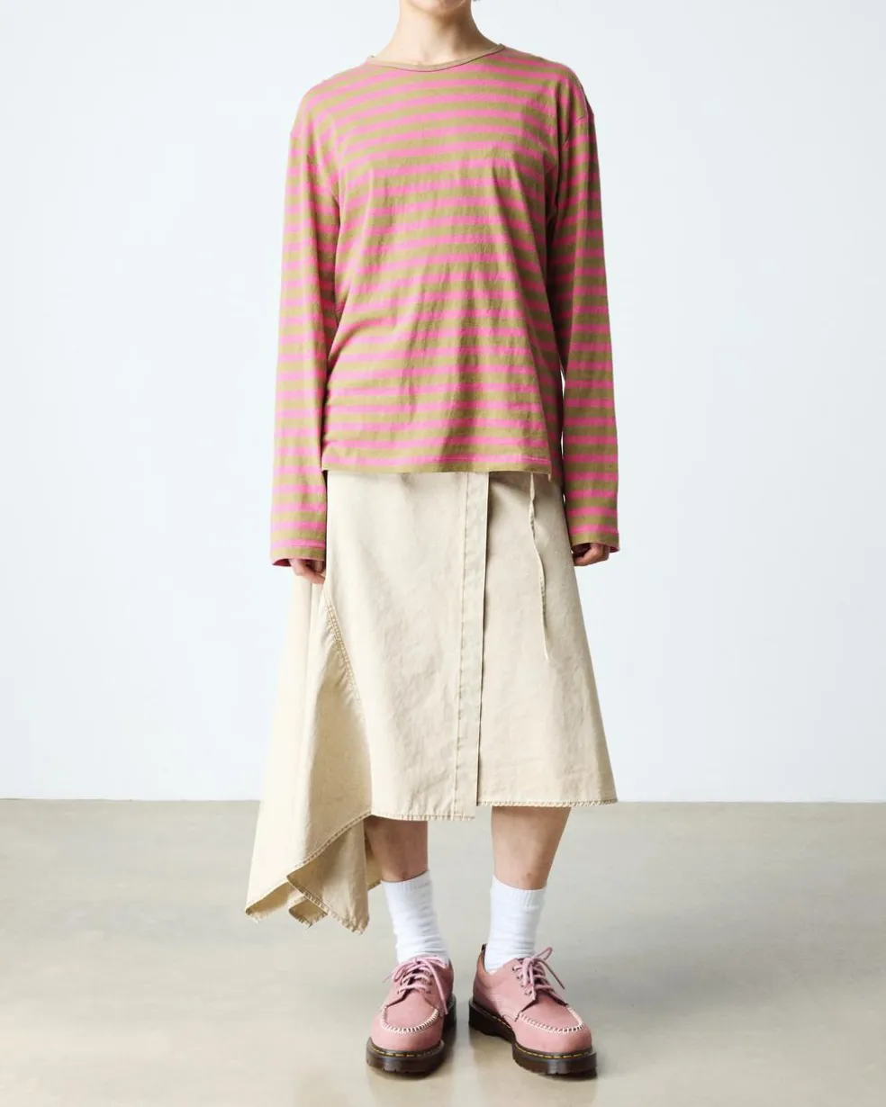 Lowell Nubuck Moc Toe Shoes in Dusty Rose