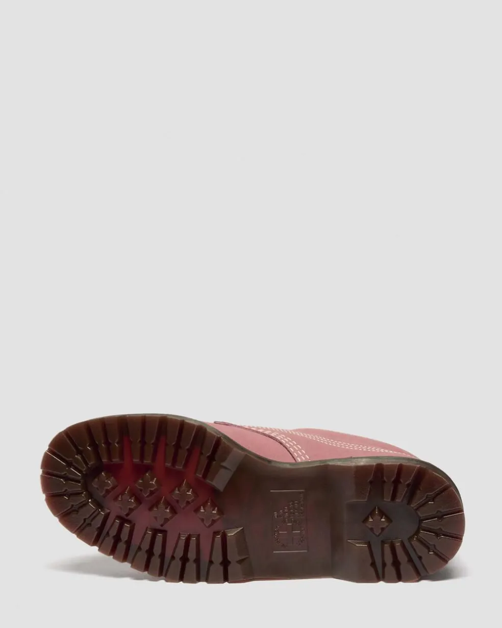Lowell Nubuck Moc Toe Shoes in Dusty Rose