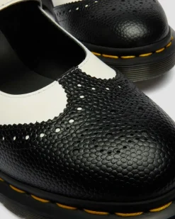 Mary Jane Monochrome Leather Shoes in Black