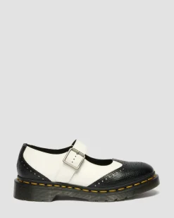 Mary Jane Monochrome Leather Shoes in Black