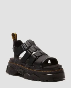 Mattison 3 Strap sandals in Black