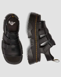 Mattison 3 Strap sandals in Black