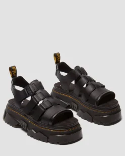 Mattison 3 Strap sandals in Black