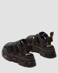 Mattison 3 Strap sandals in Black