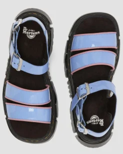 Mattison Two Strap Soft Patent Leather Sandals