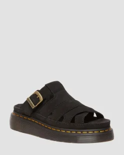 Maxxy Slide Buttersoft leather sandals in Black
