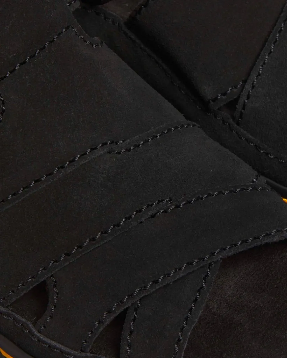 Maxxy Slide Buttersoft leather sandals in Black
