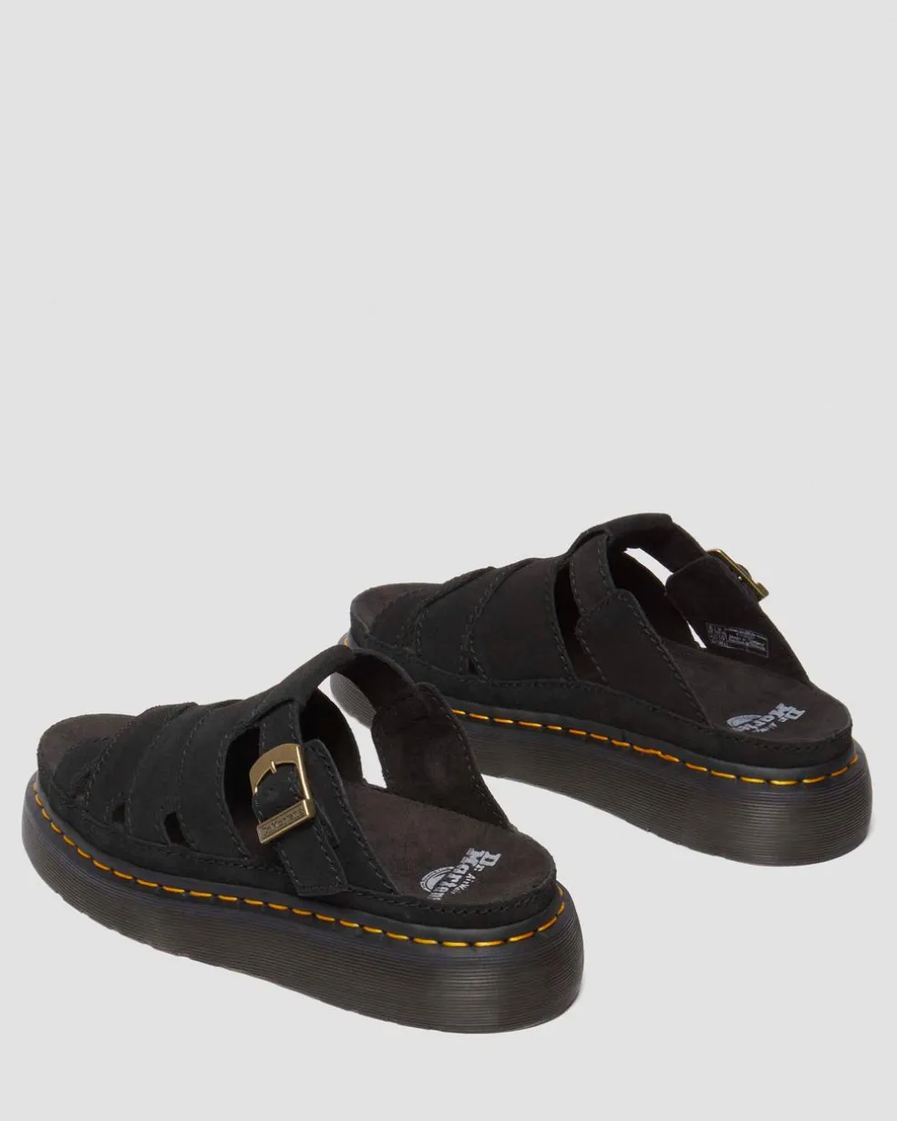 Maxxy Slide Buttersoft leather sandals in Black