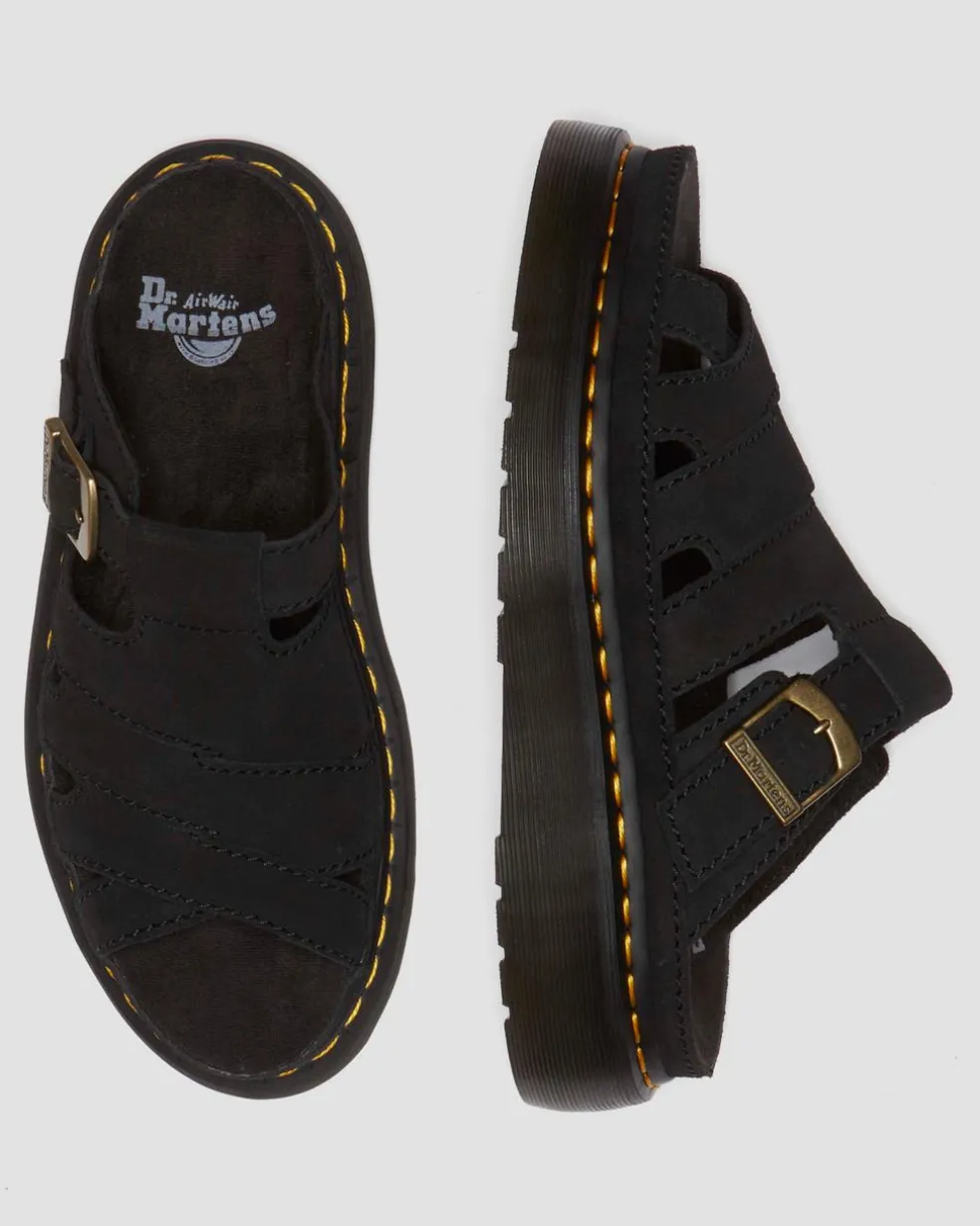 Maxxy Slide Buttersoft leather sandals in Black