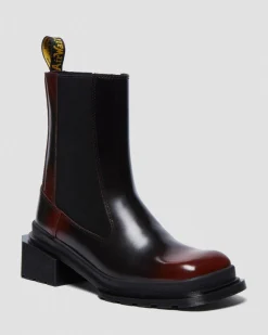 Maybole Square Toe Chelsea Boots in Black