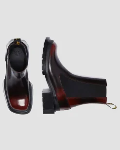 Maybole Square Toe Chelsea Boots in Black