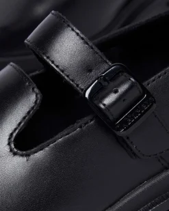 Maybole Square Toe Mary Jane Shoes in Black