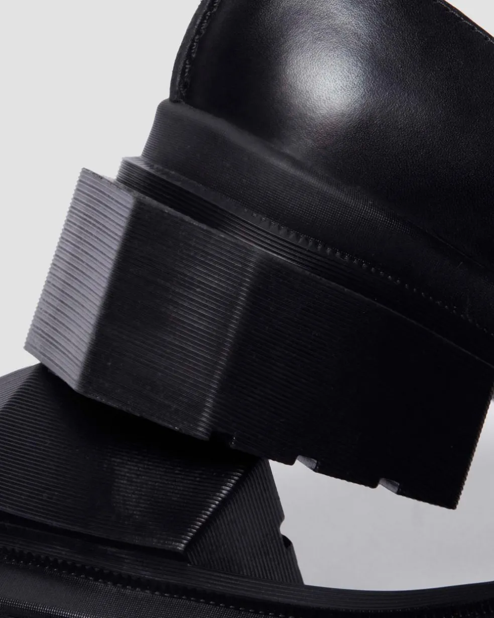 Maybole Square Toe Mary Jane Shoes in Black