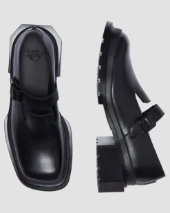 Maybole Square Toe Mary Jane Shoes in Black