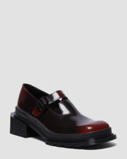 Maybole Square Toe Mary Jane Shoes in Black