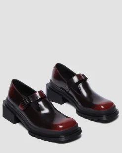 Maybole Square Toe Mary Jane Shoes in Black