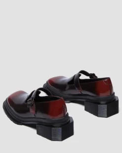 Maybole Square Toe Mary Jane Shoes in Black