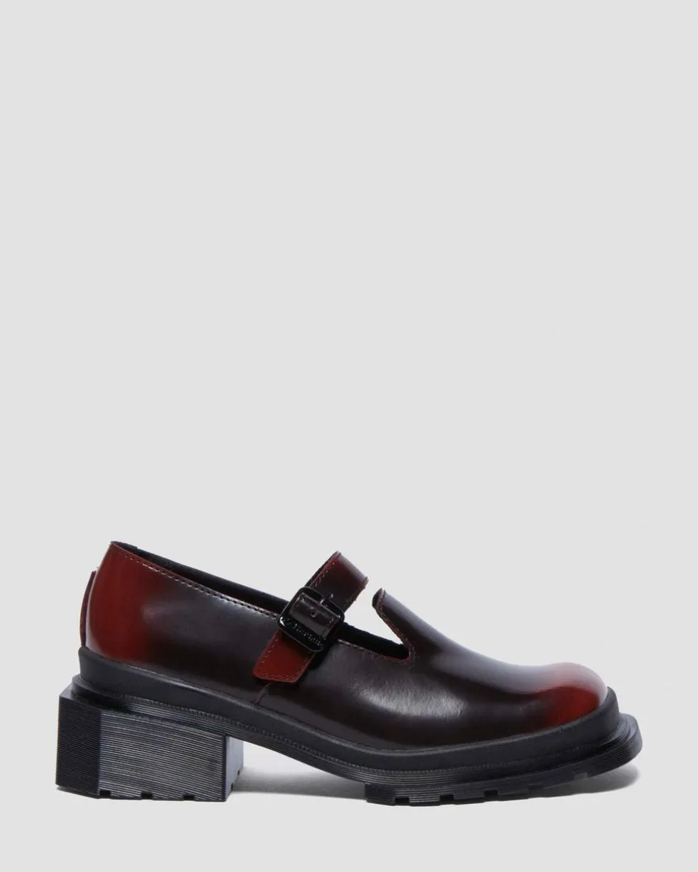 Maybole Square Toe Mary Jane Shoes in Black